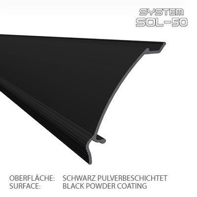 SOL-50 Premium Abschlußblende 4m schwarz