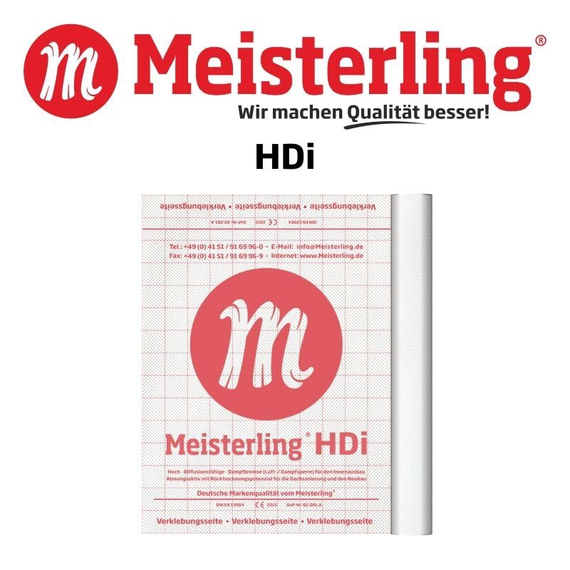 Meisterling HDi Dampfbremse 1,5 m x 50 m , Sd-Wert: ca. 2 m