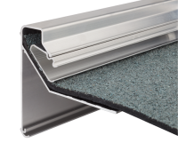 Alu Flachdachabschlußprofil Combi 130mm