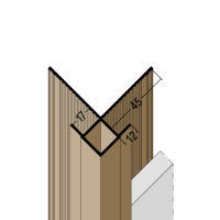 Kantenprofil 3555 17mm 3m braun